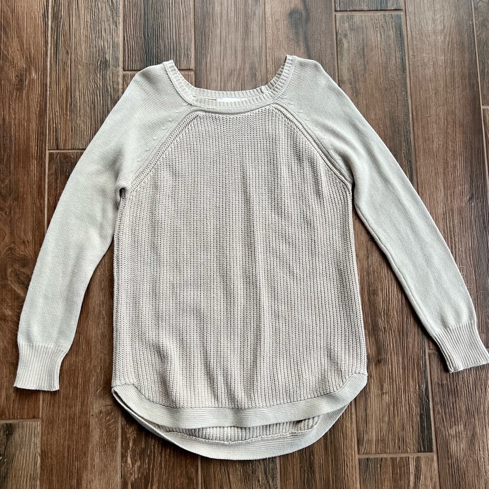 RD Style Beige sweater. Size large